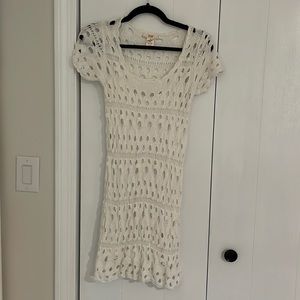 White crochet dress
